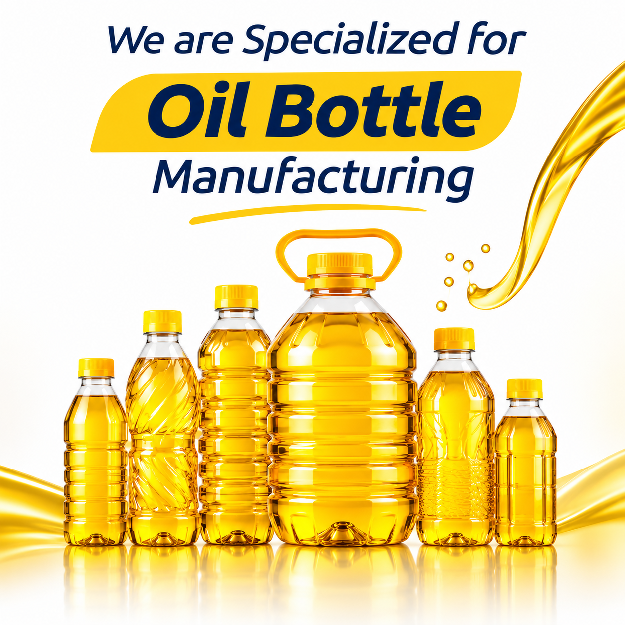 PET preform manufacturing, PET bottle blowing and finished PET bottles