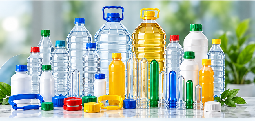 PET packaging bottles and containers
